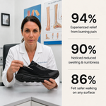 Men's Waterproof Cushioned Walking Shoes — Triple Black